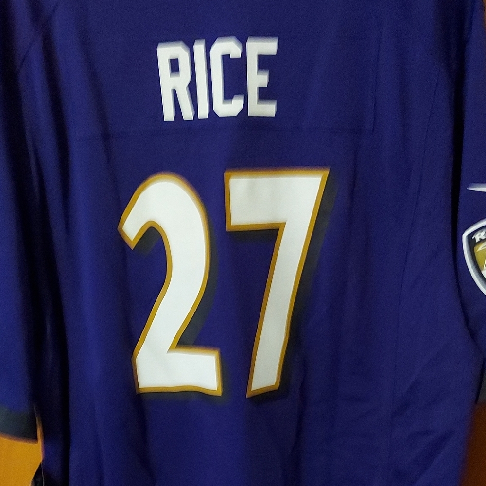Purple Football Jersey with Number 27